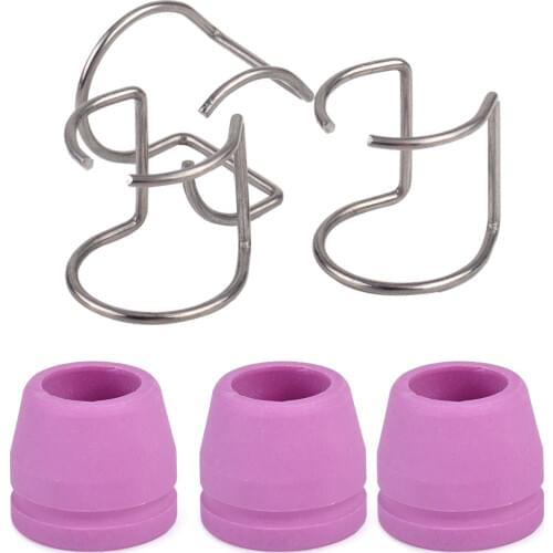 LETAOSK New 3Pcs Pink Shield Cup with Spacer Guide Kit fit for Plasma Cutter Torch AG-60 SG-55 WSD-60