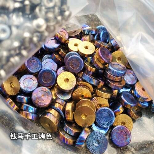 EDC Titanium Damascus Piece Mini EDC Tools Matching Various Back Clips Camping Multi-functional Gear EDC Pocket Tools