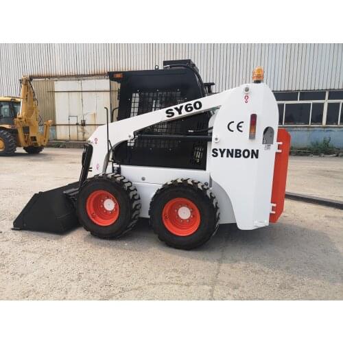 Hydraulic Motor SY60 Mini Skid Steer Backhoe Loader Wheeled Loading 850kg