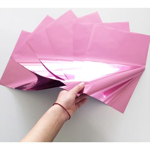 Myfoils 50 sheets A4 pink color hot stamping foil for toner reative for label/wedding invitation cards/business cards