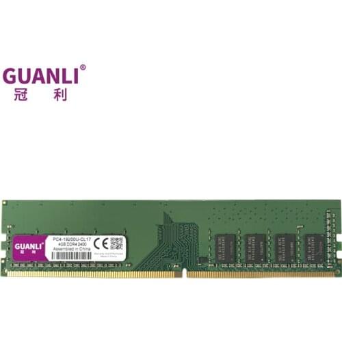GUANLI — Barrette de RAM DDR4 4 Go, 8 Go, 16 Go ou 32 Go, module de mémoire vive pour PC de bureau, fréquence 2133 MHz, 2400