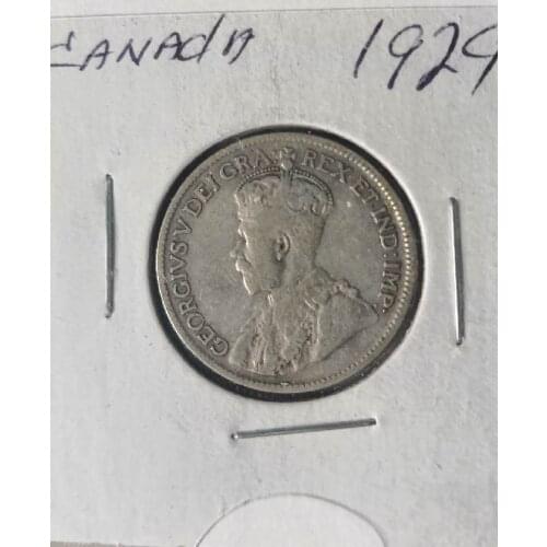 Canada 25 Cents Old 100% Real Silver Original Coins Collectible Coin