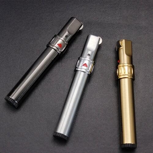 Creative Ghost Free Fire Butane Gas Lighter Metal Torch Floating Fire Flint Lighter Grinding Wheel Inflatable Cigarette Lighter