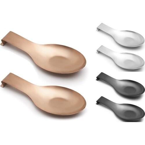 Spoon Rest for Kitchen Counter Cooking Utensil Rest Spoon Ladle Holder for Stove Top Rust Resistant (2PCS)