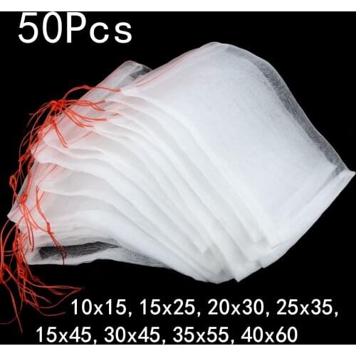 50pcs Reusable Garden Plant Fruit Protection Bags for Grapes Trees Insects Mosquito Bug Plant Covers Bag Flower Mesh Netting Bag