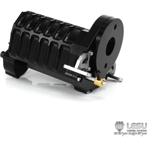 3Speed Metal LESU Transmission Gearbox for 1/14 RC TAMIYA Tractor Truck Dumper Car DIY Model Toys