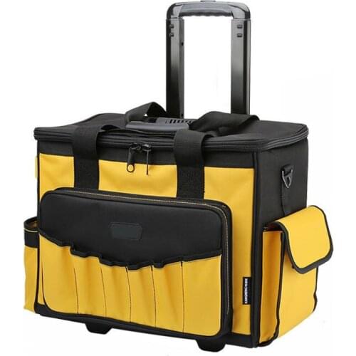 Multifunctional Roller Tool Trolley Case Large Capacity Thickened Wear-resistant Trolley Bag Trolley Wheel Tool Box LK