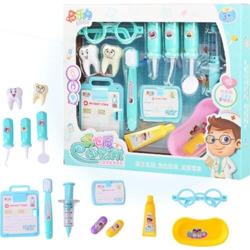 Play house doctor set for kids role play stethoscope dentistry toy set medical supplies pretend play kids toys