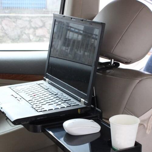 Car Small Table Board Vehicle Folding Computer Writing Desk Notebook Bracket Rear