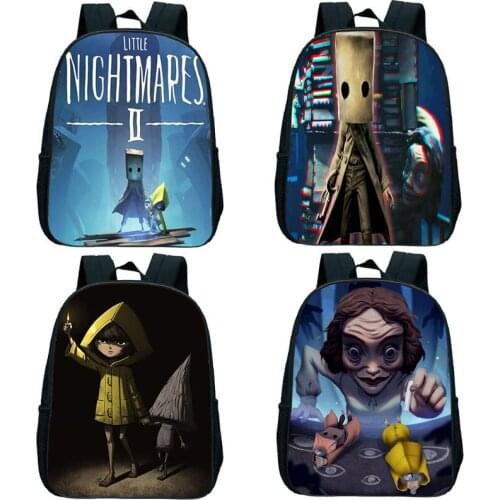 New Little Nightmares 2 Kindergarten Backpack Cartoon Game Little Nightmares Toddler Kids School Bag Waterproof Children Mochila