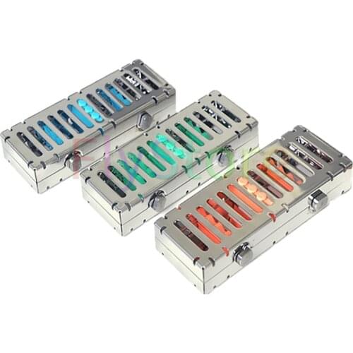 5Grid Dental disinfection Cassette Rack Surgical Instruments Holder Tray Stand Autoclavebale Detachable Box Dental Clinic Tool