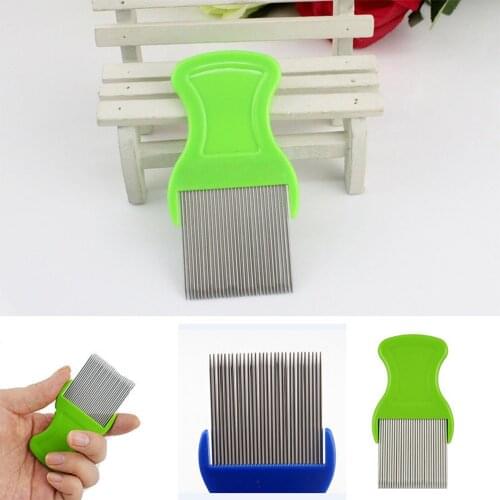 Hair Lice Comb Brushes Terminator Fine Egg Dust Nit Free Removal Stainless Steel Comb Health Brush Hair Shedding Supplies