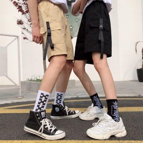 Shorts Women Workwear Shorts Mens And Womens Summer Loose Leisure Sports Hip Hop Straight Shorts Ropa Mujer