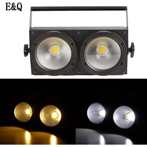2eyes 2x100W HOT LED COB Light DMX Stage Lighting Effect Led Blinder Light Cool White and Warm White High Power