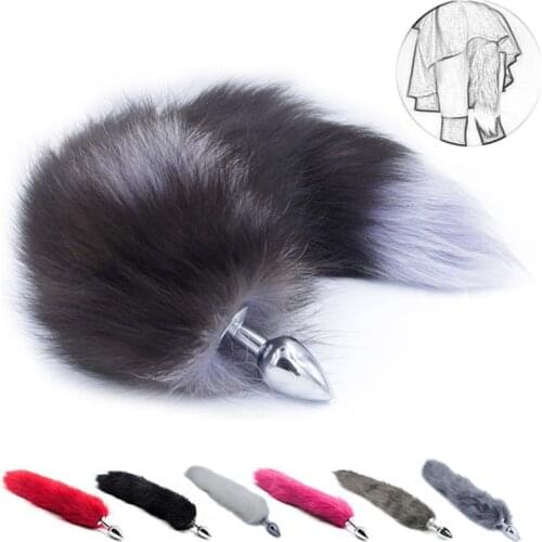 Adult Sex Products Anal Plug Rabbit Fox Tail Butt Plug G Spot Fetish Slave Erotic Anus Sex Toys For Woman Couples Sex Furniture