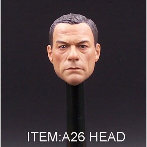 1/6 Kung Fu Star Cruel Expression European And American Head Sculpture 12'' Action Figure Toy Model Head Sculpture Accessories