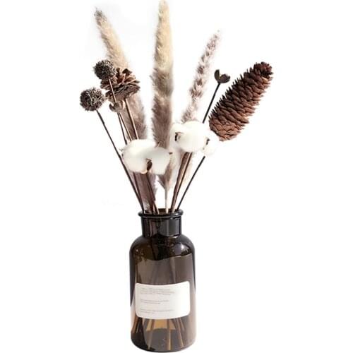 1 pc Amber glass vase empty flower hydroponic bottle vases Flowers Not Included