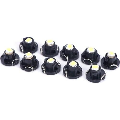 10Pcs 12V T3 HVAC Climate Control Lights Instrument Lights White Neo Wedge 1 SMD 1210 LED Car Bulbs