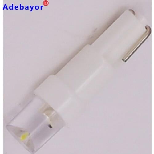 100pcs T5 car Bulbs Dashboard instrument lights door lights map light courtesy 37 286 Super blue white green Led Light