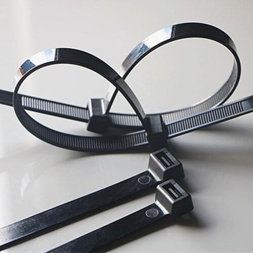 8*200/250/300mm black&white , High quality width 7.6mm , Self-locking plastic Nylon cable ties