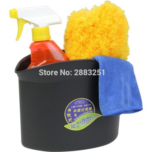 Accessories Big Capacity Car Opening Design Trash Bin Hang Type For Ford mondeo kuga fiesta Focus2 3 ecosport fusion Home Office