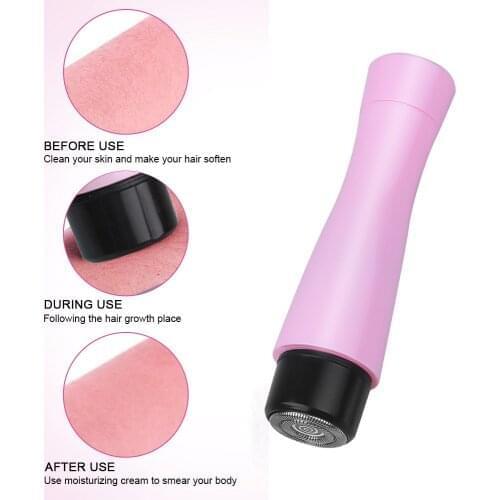 Waterproof Electric Lady Women Hair Shaver Mini Female Body Hair Removal Razor Trimmer Facial Depilation Machine Armpits