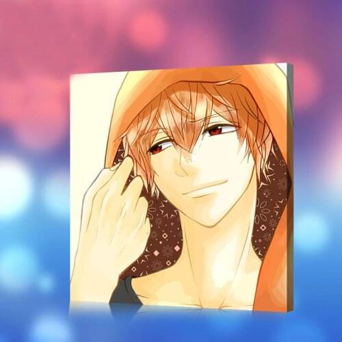 Diy oil painting by number The wolf girl and the black Prince modular painting Ookami Shoujo to Kuro Ouji Japan Style cartoon