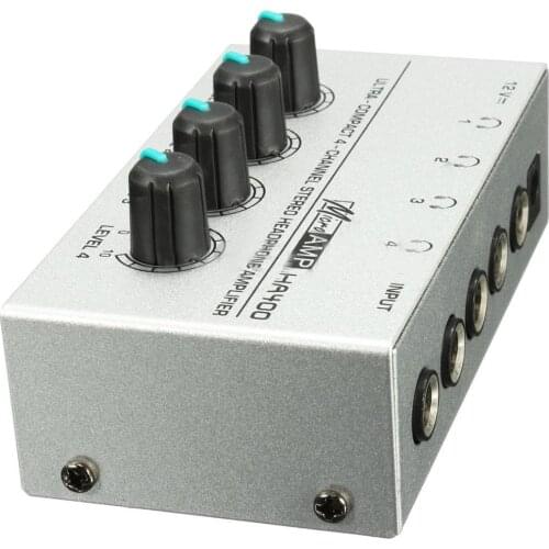 HA400 4 Channel Ultra-compact Headphone Audio Stereo Amp Microamp Amplifier Top Quality