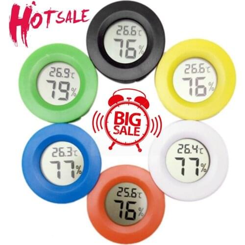 Mini LCD Digital Thermometer Hygrometer Fridge Freezer Tester Temperature Humidity Meter Detector Thermograph Pet Auto Car