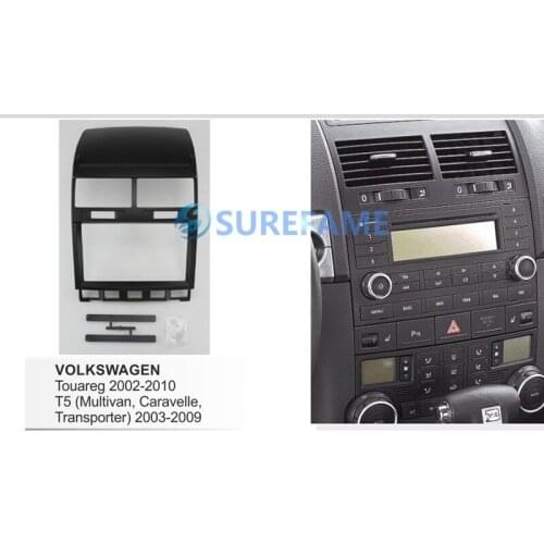 9 inch Car Fascia Radio Panel for VOLKSWAGEN VW Touareg 2002-2010 Dash Kit Install Facia Console Bezel Plate 9inch Trim Cover