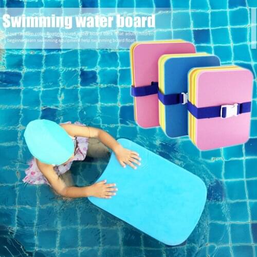 Kids Swimming Back Floating Belt Kickboard Summer Water Trainning Learn Swimming EVA Foam Floating Plate For Children Adult