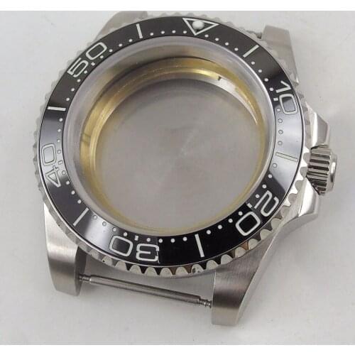 Fit NH35 NH35A Stainless Steel High Quality 40mm Accessories Parts Watch Case Sapphire Crystal Seeing-Through / Solid Backcover