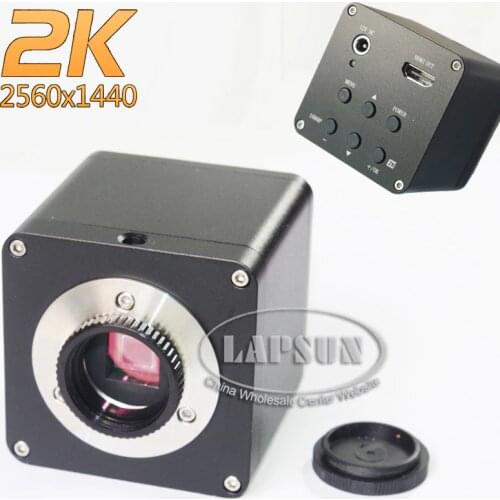 2K Quad HD HDMI 1080P@60fps FHD Industry Microscope Digital Video Camera C-mount Port
