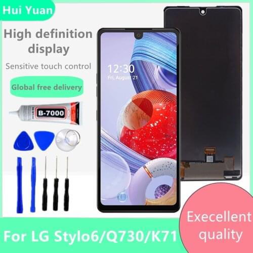 For LG Stylo 6/k71 LCD Play Display Touch Screen Sensor Panel Digiziter Assembly New For LG Q730 LCD