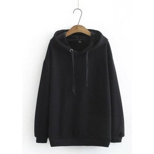 Plus Size 3XL-6XL Womens Autumn Winter Hoodies Thicken Long Sleeved Black Green Hooded Jackets