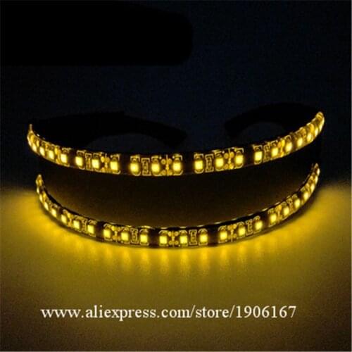2019 Led Lighting Party Glasses Led Luminous Christmas Glasses Halloween DJ Nightclub Glasses Led Stage Props DS Dance Eyewear