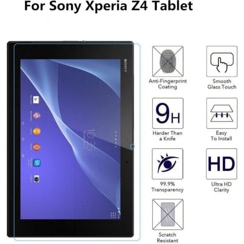 For Sony Xperia Z4 Glass screen guard 2.5D 0.3mm Protect Fim Xperia Z4 Tablet Tempered Glass Protectors