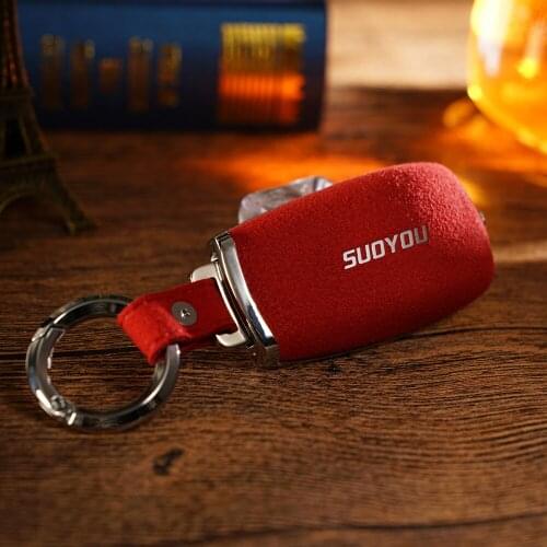 2&3 Buttons Suede Leather Car key case Bag For Mercedes Benz 2017 2018 E Serials E300 E200 Maybach S320L S450 S350 Key Pouch