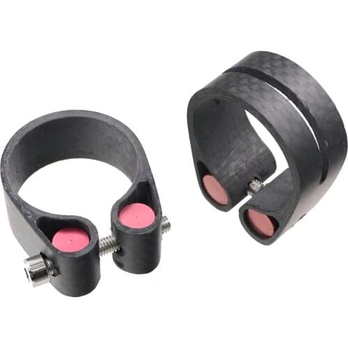 MTB bike seat post clamp Suitable matt for 27.2mm/30.8/31.6mm Road bicycle Sitting tube clamp Ultralight carbon fiber Lock ring