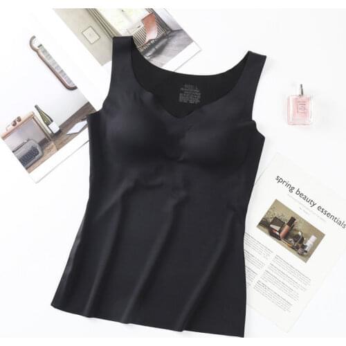 Women 2021 Summer New Fashion Ice Silk Long Vest Tops Female Bra Sports Underwear Tops Ladies Solid Color Thin Tanks Tops E222