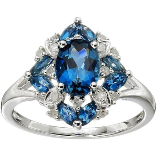 Antique Vintage Design Faux Crystal Bridal Wedding Ring Engagement Ring For Women Cocktail Ring Metal