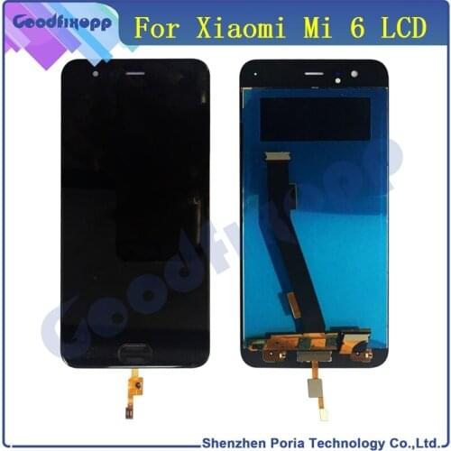 LCD Display For Xiaomi Mi 6 Mi6 Touch Screen Panel Digitizer Assembly Have Fingerprint Function Replacement Parts For Xiaomi 6