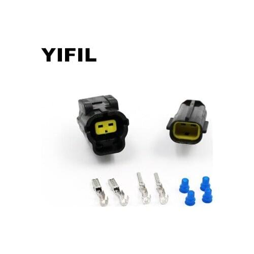 2 Pin/Way Male Female Intake Air Temp (IAT) Water Temperature Sensor Connector Plug For Toyota Mazda RX7 FD 174352-2 174354-2