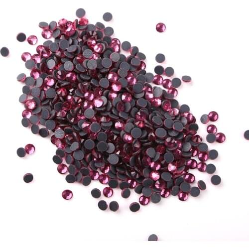 288pcs SS30 Rose DMC hot fix flatback rhinestone crystal rhinestone beads garment bag wedding dress crystal hotfix stone