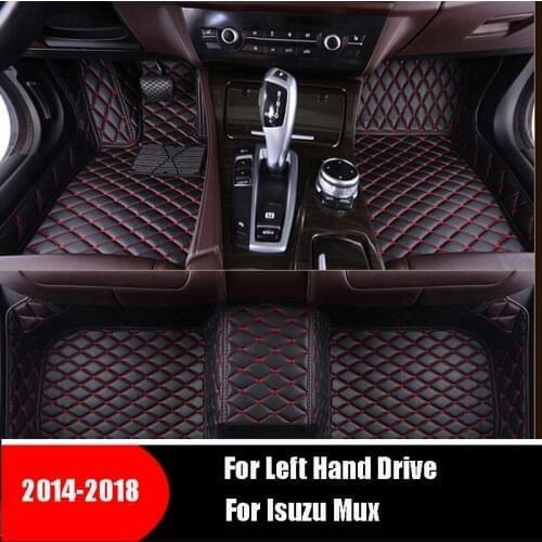 Auto Carpets Decorative Floorliner Leather Dash Car Floor Mats For Isuzu Mu-x Mux 2014 2015 2016 2017 2018 (5 seater)