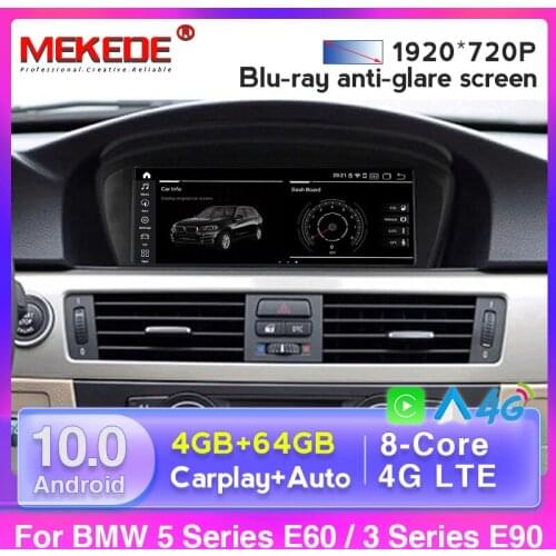 Qualcomm Snapdragon 625 Android 10.0 Car Multimedia Player for BMW Series 5 E60 E61 E62 E63 E90 E91 E92 GPS Carplay WIFI DSP
