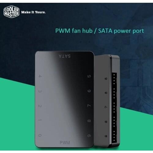 Cooler Master 1 to 10 4PIN SATA PWM CPU cooler case cooling fan cable hub splitter
