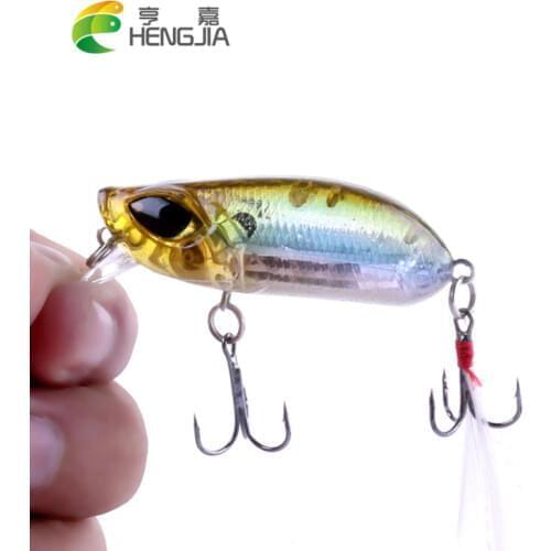 HENGJIA 1PC hard plastic crankbaits artificial wobblers trout lures swimming fishing baits pesca fishing tackles