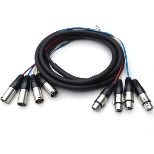 KL NEW 4 CHANNEL SNAKE CABLE - 10 Feet -Pro Audio Patch