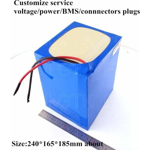 Compact size li-ion 24v 70Ah battery pack 60Ah 50Ah battery for RV power solar storage energy ebike replace akku + 10A charger